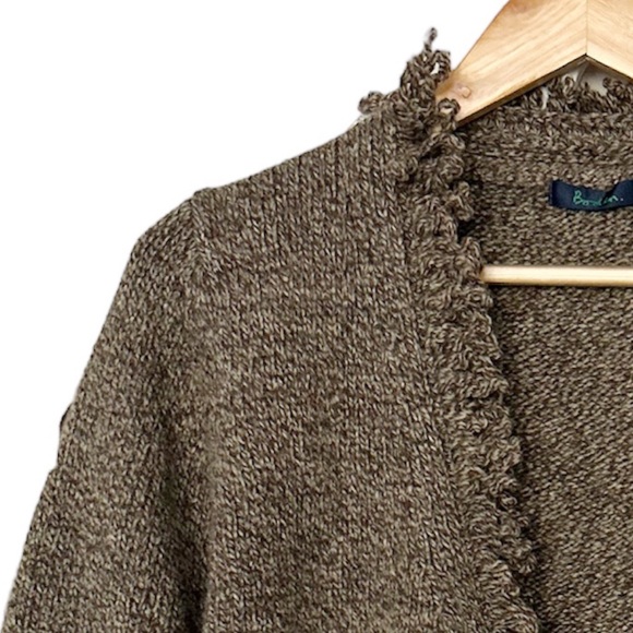 Boden Open Front Cardigan Marled Wool - Picture 3 of 10